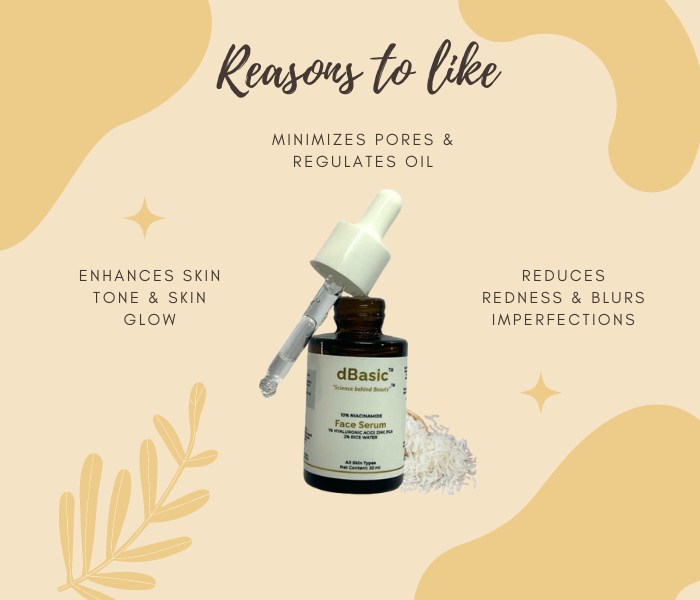 dBasic 10% Niacinamide Serum with Rice Water