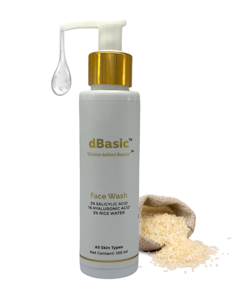 dBasic Salicylic Acid Face Wash with Rice Water