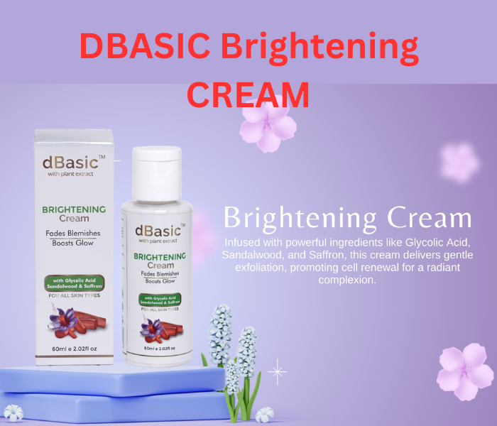 dBasic Brightening Cream with Glycolic, Saffron