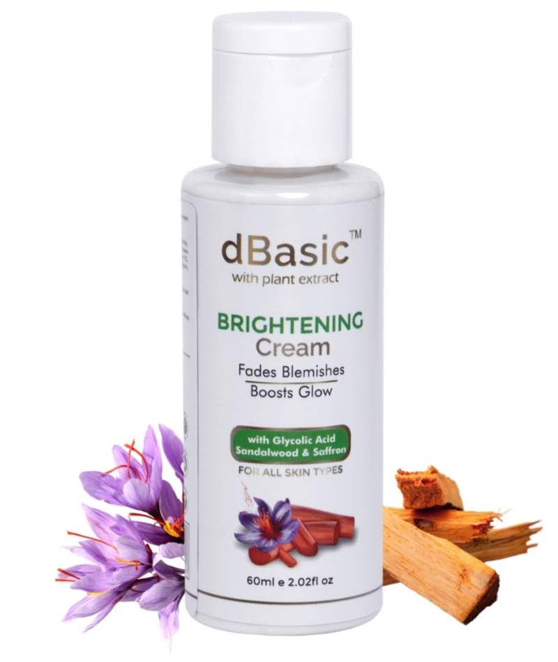 dBasic Brightening Cream with Glycolic, Saffron